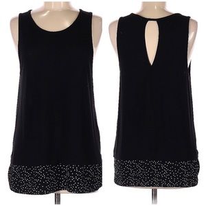 J.Crew Polka Dot Layered Tank Top